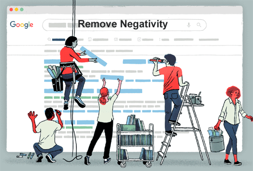 remove negative comments from google