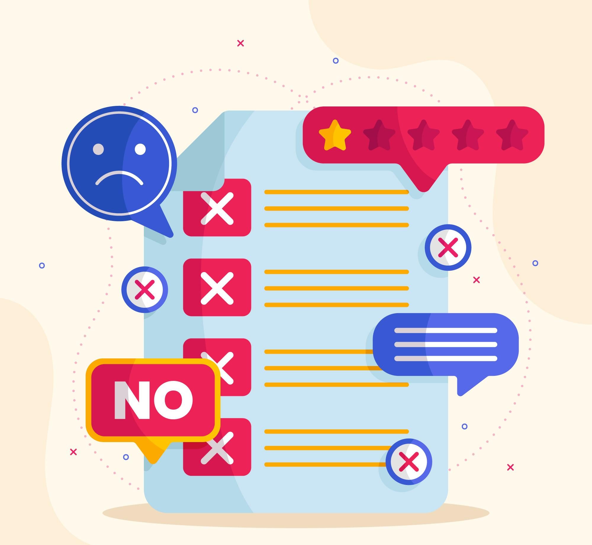 push down negative comments